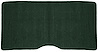 1967-68 Camaro / Firebird Dark Green Loop Fold Down Rear Seat Carpet - image 1