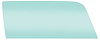 21410DRT Door Glass 1967-68 Mustang, Cougar; Coupe; Tinted; Passenger Side - image 1