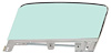 21410ELTK Door Glass Assembly 1967-68 Mustang Fastback; Tinted Glass; Drivers Side - image 1
