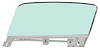 21410FLTK Door Glass Assembly 1967-68 Mustang; Convertible; Tinted Glass; Drivers Side - image 1