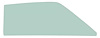 21410HRT Door Glass; 1969 Mustang; Fastback; Tinted; Glue-In Style; Passenger Side - image 1