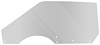 21410JLS Door Glass; 1969-70 Mustang; After 10/69; Fastback; Bolt-In Style; LH; Smoke Gray - image 1