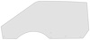 21410LLC Door Glass; 1970 Ford Mustang/Mercury Cougar; Hardtop/Convertible; Glue-In Style; LH; Clear - image 1