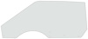 21410PLC Door Glass; 1971-73 Mustang, Cougar; Clear; Coupe, Convertible; Power, Manual; Drivers Side - image 1