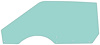 21410PLT Door Glass; 1971-73 Mustang, Cougar; Tinted; Coupe, Convertible; Power, Manual; Drivers Side - image 1