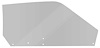 21410QLS Door Glass; 1971-73 Mustang; Fastback; Power/Manual; LH; Smoke Gray - image 1