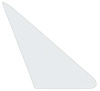 21412A Vent Window Glass 1964-68 Mustang, Cougar; Clear; Passenger Side - image 1