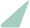 21412D Vent Window Glass 1964-68 Mustang, Cougar; Tinted; Drivers Side - image 1