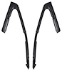 21448AB 1964-66 Mustang; Vent Window Weatherstrip Set; Pair - image 1