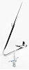 21608C-CM Vent Window Glass Frame 1964-66 Mustang; with Handle; Passenger side - image 1