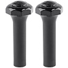 21850T 1973-79 Ford; Door Lock Knobs; Octagon; Black; Pair - image 1