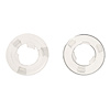 21999B 1964-1970 Mustang Door Lock Knob Gro mmets ; Clear Plastic ; Pair - image 1