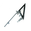 22206A 1964-66 Ford Mustang; Vent Window Assembly; RH; Clear - image 1