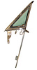 22206D 1964-66 Ford Mustang; Vent Window Assembly; LH; Tinted - image 1