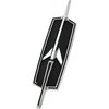 231332 1972 Oldsmobile Cutlass, Die-Cast Stoneshield Front Panel Emblem, Rocket Insignia - image 1