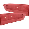 23942402 1965-66 Ford Mustang, Deluxe Pony Vinyl Door Panels, 1965 Red - image 1
