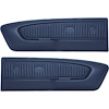 23942408 1965-66 Ford Mustang, Deluxe Pony Vinyl Door Panels, Light Blue - image 1