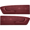 23942429 1965-66 Ford Mustang, Deluxe Pony Vinyl Door Panels, 1966 Red - image 1