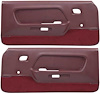 23942929 1969 Ford Mustang, Deluxe Door Panels, Dark Red w/ Maroon Carpet; - image 1