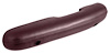24141815 1968 Mustang, Standard Interior, Armrest Pad, LH Driver Side, Maroon Red - image 1