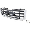 25810704 2007-13 GMC Sierra 1500, Grill Assembly, Chrome Shell, w/ Black Cross-Bar Insert - image 1