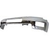 25883349 Front Bumper Face Bar; 2011-14 Chevrolet Silverado 2500HD, 3500; With Light Holes; With Center Air Intake Hole; Chrome - image 3