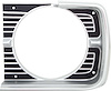2786669 Headlamp Bezel-1968 Dodge Dart; Drivers Side; OER - image 1
