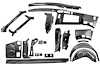 28301A Quarter and Door Frame Component Set-1967-68 Mustang Fastback; Drivers Side - image 1