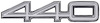 "440" Quarter Panel Emblem 1968 Dodge Coronet - image 1