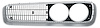 Front Grille Assembly 1970 Dodge Coronet, Super Bee - Silver Finish w/Black Accents - Driver Side - image 1
