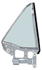 29959W 1967-68 Mustang Quarter Window Assembly Coupe w/ Tinted Glass - RH - image 1