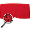 300002 1969 F-Body; Loop Fold Down Seat Back Carpet; Red - image 1