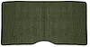 1969 Camaro / Firebird Moss Green Loop Fold Down Rear Seat Carpet - image 1