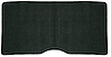 1969 Camaro / Firebird Dark Olive Green Loop Fold Down Rear Seat Carpet - image 1