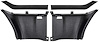 31112B Quarter Panel Trim Side and Upper Panel-1969-70 Mustang Fastback; 4-Piece Set; Black - image 1