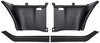 31112B Quarter Panel Trim Side and Upper Panel-1969-70 Mustang Fastback; 4-Piece Set; Black - image 2