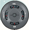 3196868 Dash Instrument Cluster Gauge-1968 Pontiac Firebird; 4 Gauge; Fuel, Temp, Oil, Gen - image 1