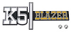 328860 Front Fender Emblem 1973-74 Chevrolet; "K5 BLAZER"; Each - image 1
