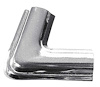 337837 1963-91 Chevrolet, GMC, Rear Window Lockstrip Corner Joint Clip, L-Shaped, LH or RH, Chrome, Each - image 1