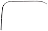 342068 1974-91 Chevrolet, GMC Pickup, Roof Drip Rail Molding Retainer, Black, RH Passenger Side - image 1