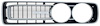 3442379 Front Grill 1971 Charger; Black/Silver; Black; Drivers Side - image 1