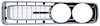 3442895 Front Grill 1971 Dodge Charger ; Silver; LH Driver Side - image 1