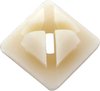 All Purpose Plastic Nut, # 8 Screw Size, 5/16" Square hole, Panel Range 1/16" - 5/32" - image 2