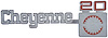 349687 Front Fender Emblem 1975-80 Chevrolet Pickup Truck; Cheyenne 20; Each - image 1