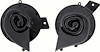 35201 Horn Assemblies-1961-62 Corvette High/Low (Pair)