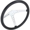 355431 15 Inch GT3 Classic Style Steering Wheel with Foam Grip and Polished Spokes - image 1