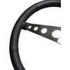355445 GT3 Retro Steering Wheel with Leather Grip and Brushed Stainless Steel Spokes - image 2