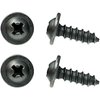 357903S4 Hood To Cowl Seal Retainer Bracket Clip Screws for 1964-66 Ford Mustang, 1964-65 Falcon, Comet - image 1