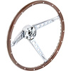 3600V4 Steering Wheel 1967 Ford Mustang; Deluxe Woodgrain - image 1