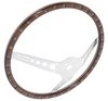 3602A 15 Inch GT3 Retro Style Wood Steering Wheel with Wood Grip and 18 Rivets - image 3